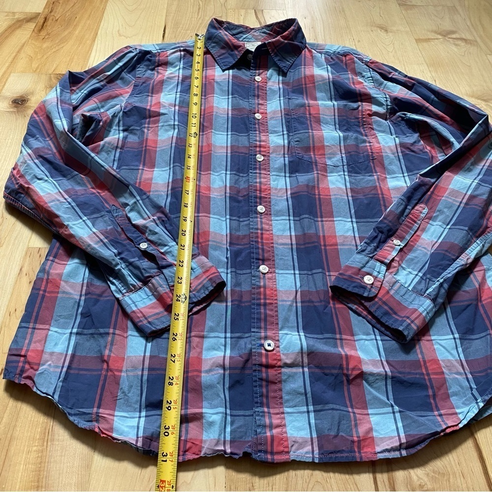 Men’s Gap Plaid Collared Button Down Long Sleeve … - image 6